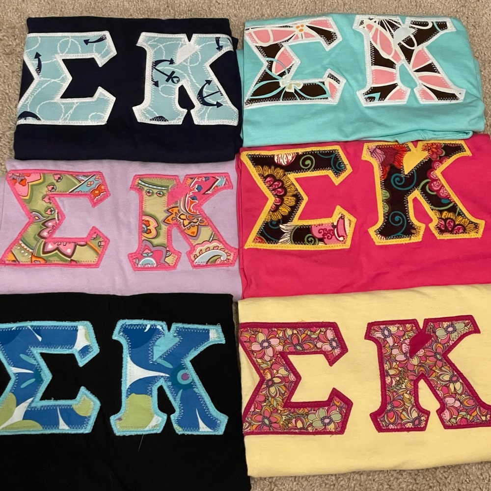 Sigma Kappa Letter Shirts